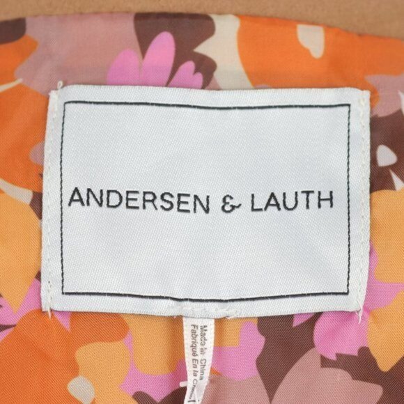 Anthropologie Andersen & Lauth Women's Tan One Size Vegan Leather Open Front Cap - Picture 6 of 9